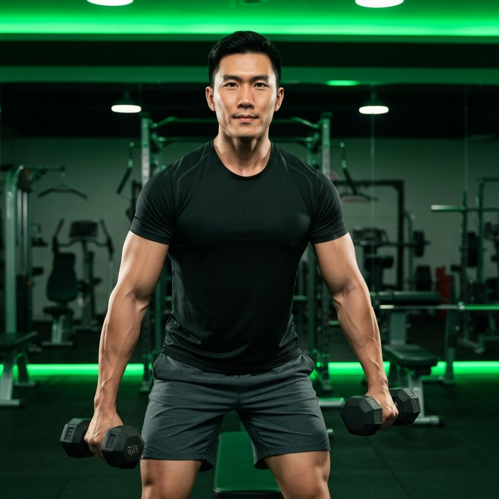 Male fitness training